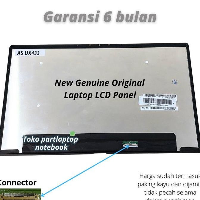 Lcd Asus Ux433 Ux433F Ux433Fa Ux433Fn Ux433Flc Ux433Fac Original New Stok