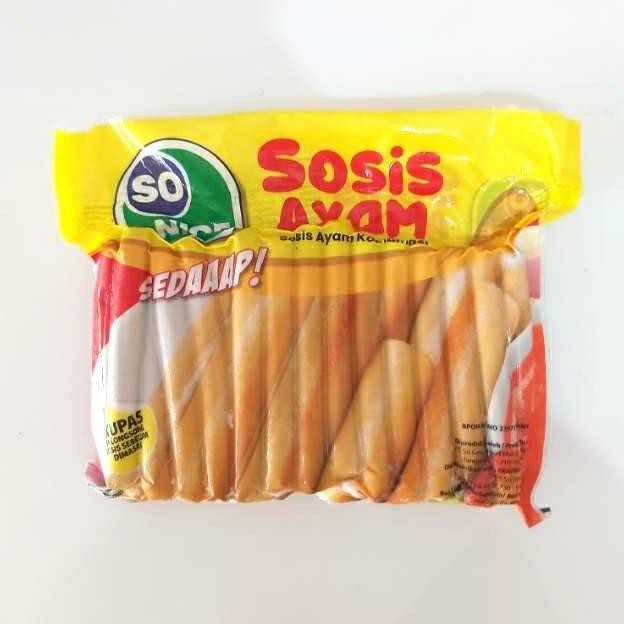 

Sosis Ayam SO NICE Sedap 1000gr Chicken Sausage HALAL