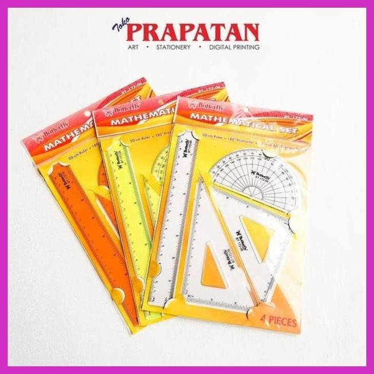 

( SEKOLAH / LUKIS ) COD PENGGARIS MATHEMATICAL SET BUTTERFLY BT 172-06 (SENI / MENGGAMBAR / ART / KERAJINAN ) GOOD QUALITY