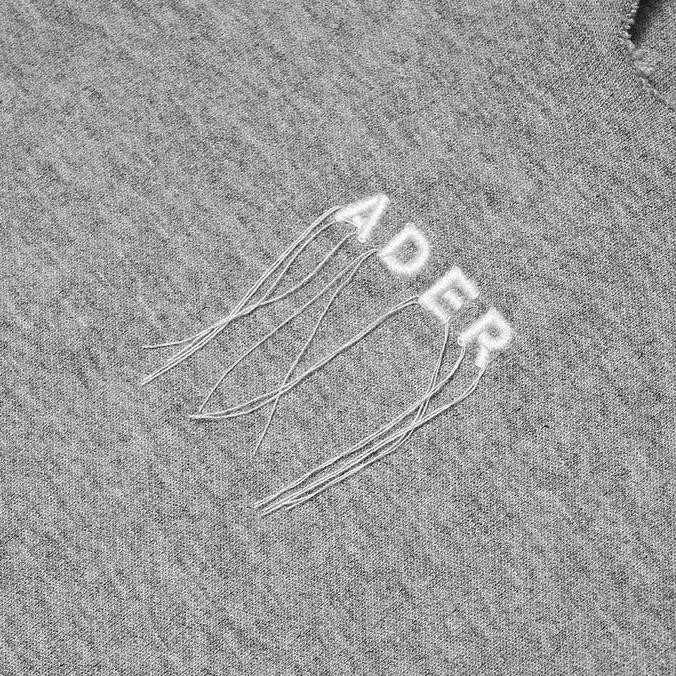 Ader Error Logo-Embellished Hoodie Grey Co