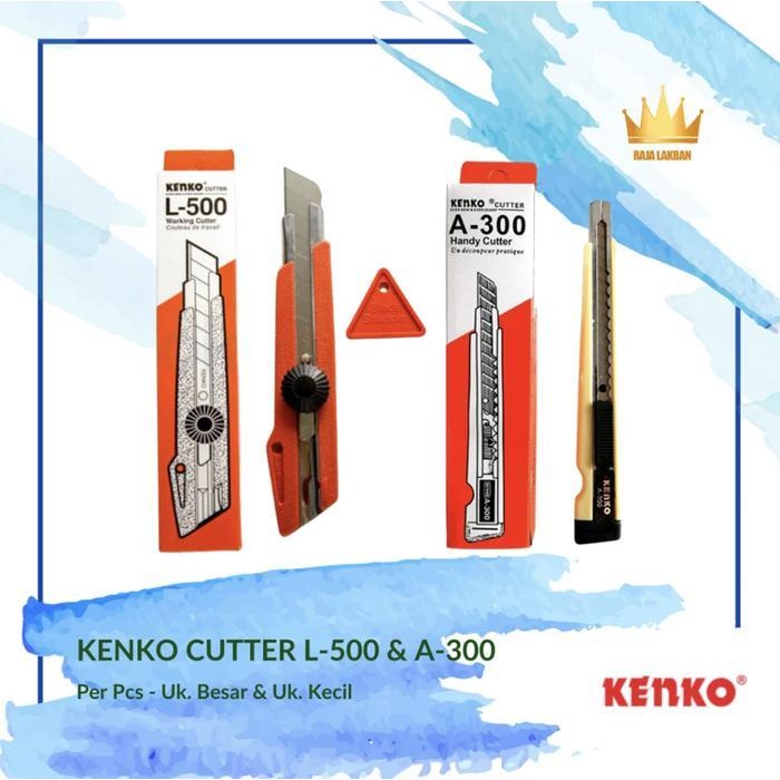 

Cutter Alat Pemotong Kertas Kenko L-500 & A-300/ Uk.Besar & Kecil - Pcs