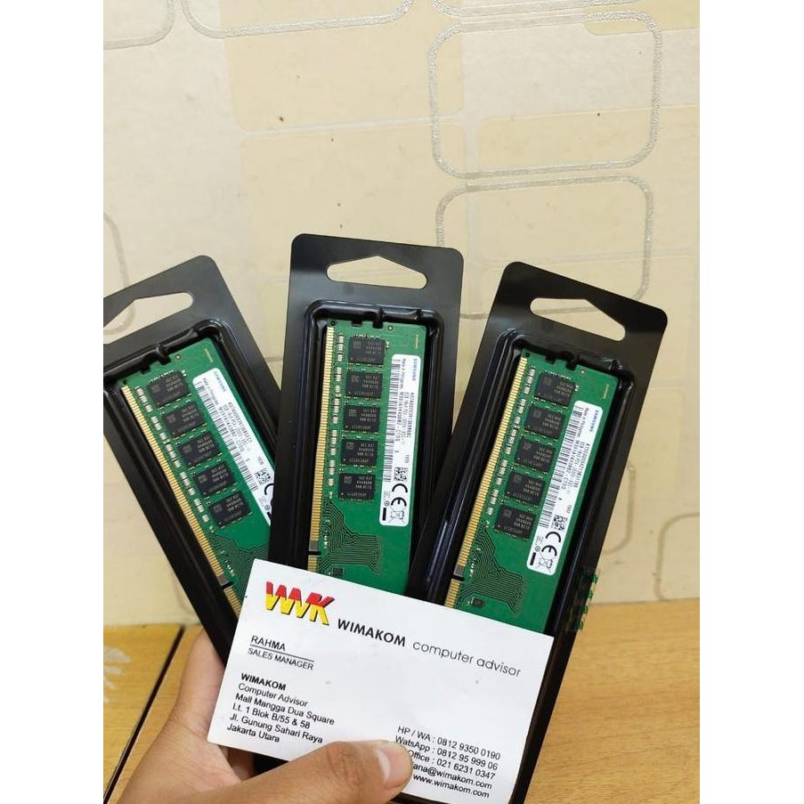 Ram Server Dell T30 T40 Hp Ml10 St250Ddr4 8Gb Pc 2666 Ecc Ori Samsung New Stok