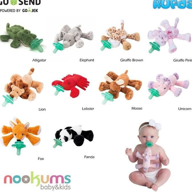 Nookums Buddies Paci Plushies Sekelas Wubbanub Pacifier Plush Boneka Co