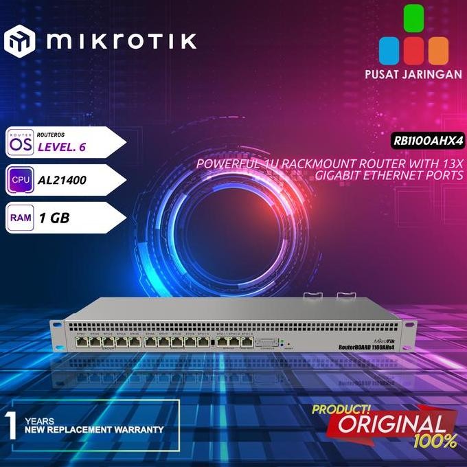Mikrotik Rb1100Ahx4 Rb1100Ah-X4 New Stok