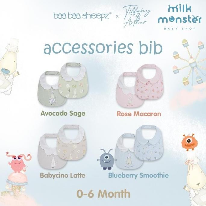 Baabaasheepz X Tiffany Bib Chef Baa Baa / Celemek Bayi Baabaasheepz Co