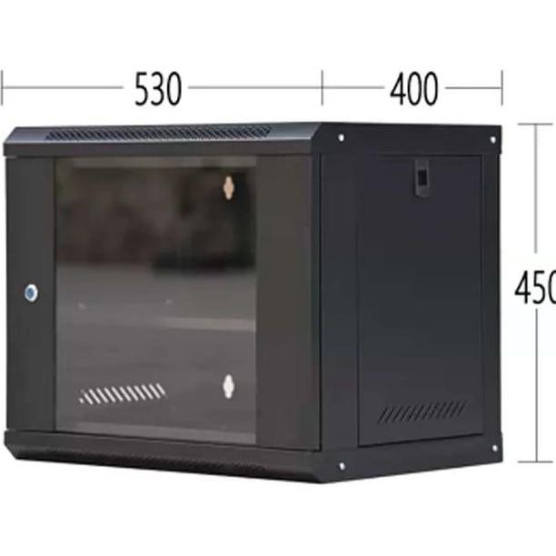 Rack Server 9U Wallmount Cabinet - Rak Lemari Server 9 U Close Rak New Stok