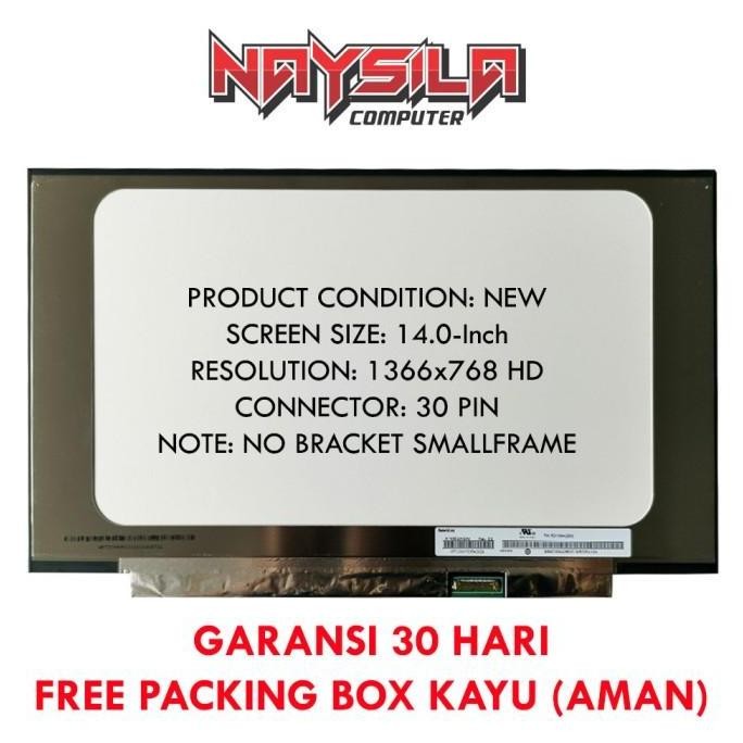 Lcd Led N140Bga-Ea4 C.2, N140Bga-Eb4 C.2, B140Xtn07.3, B140Xtn07.2 New Stok