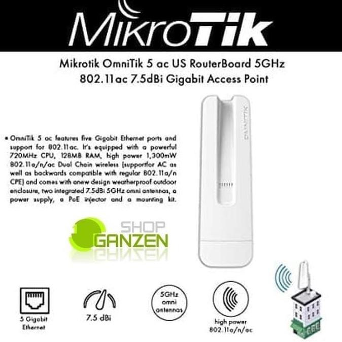 Mikrotik Omnitik-Ac (Rbomnitikg-5Hacd) / Omnitik Ac New Stok