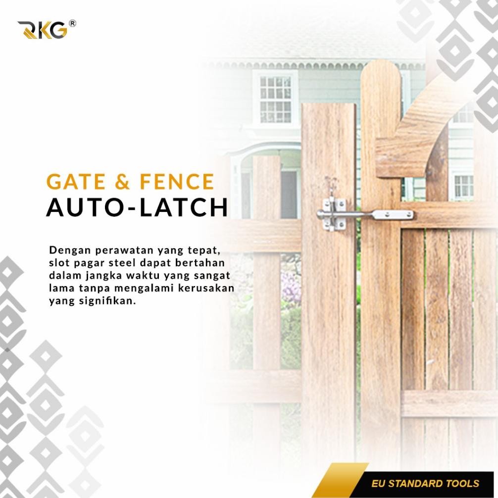 Grendel Slot Kait Kunci Pintu Pagar Otomatis Fence Hinge Latch Door