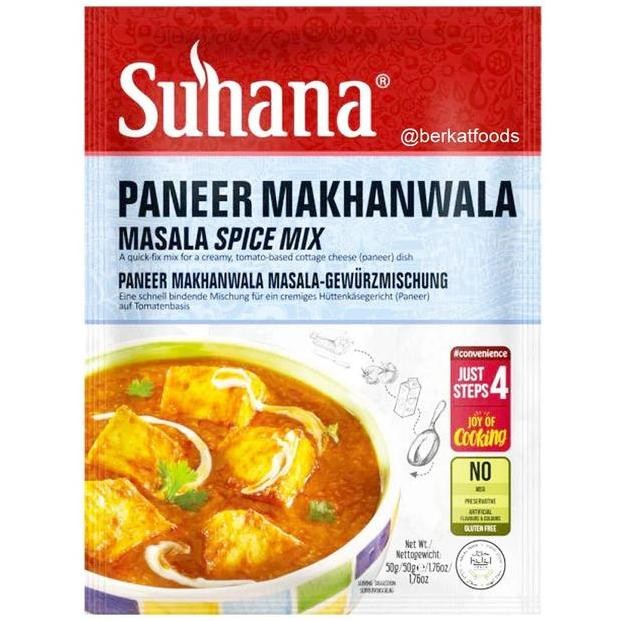 

favorit] Paneer Makhanwala Masala Spice Mix Suhana / Bumbu Masak Instan Cottage Cheese Khas India Halal