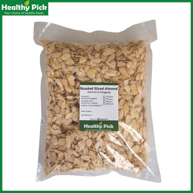 

roasted slice almond premium 1 kg termurah