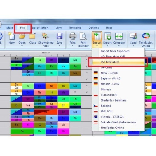 Software aSc Timetables 2019 Pembuat Jadwal Pelajaran Work