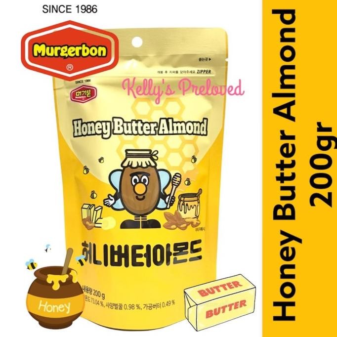 

murgerbon honey butter almond 200 gram | product of korea termurah