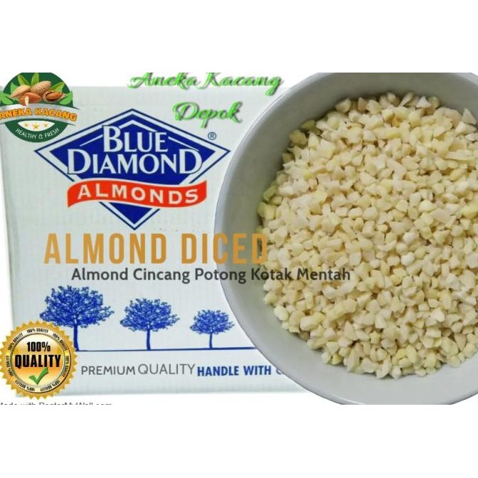 

almond diced 100 gr blue diamond usa / kacang almond cacah termurah