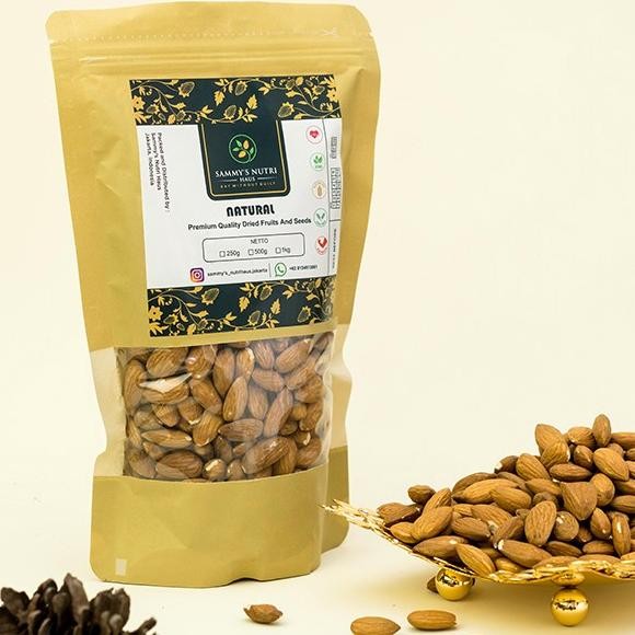 

raw almond australia natural 500g (kacang almond australia mentah) termurah
