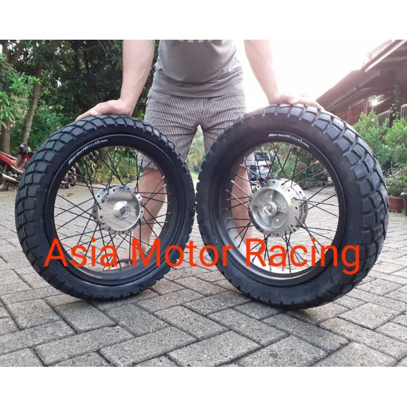 PAKETAN VELG VIXION NEW/VIXION NEW NVL /VIXION OLD VELG TAPAK LEBAR RING 17 250 300 350 PLUS BAN