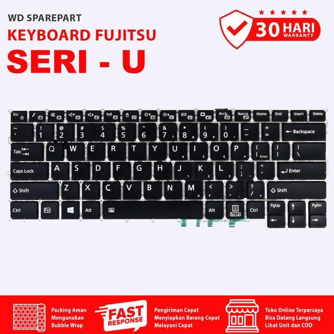 Keyboard Laptop Fujitsu Lifebook U937 U938 WD Sparepart