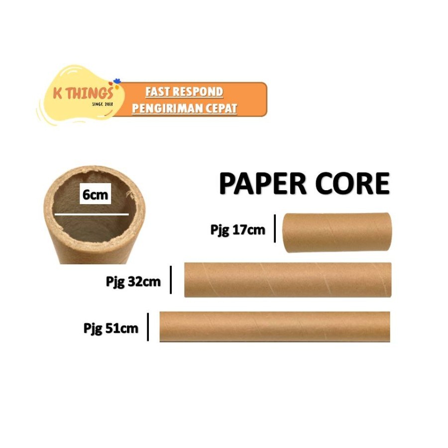 PAPER CORE Tabung Karton Selongsong Karton - 20.5cm