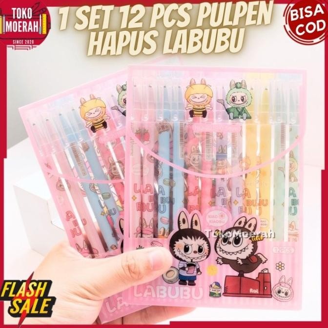 

Produk Baru!! PULPEN HAPUS LABUBU 1 SET 12pcs PEN MARBLE HAPUS LABU LABU PEN GEL ERASEABLE LABUBU 1 BOX 12 PEN LABUBU HAPUS