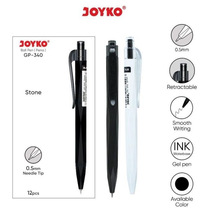 

Produk Baru!! Gel Pen Pulpen Pena Jel Joyko GP-340 Stone 0.5 mm