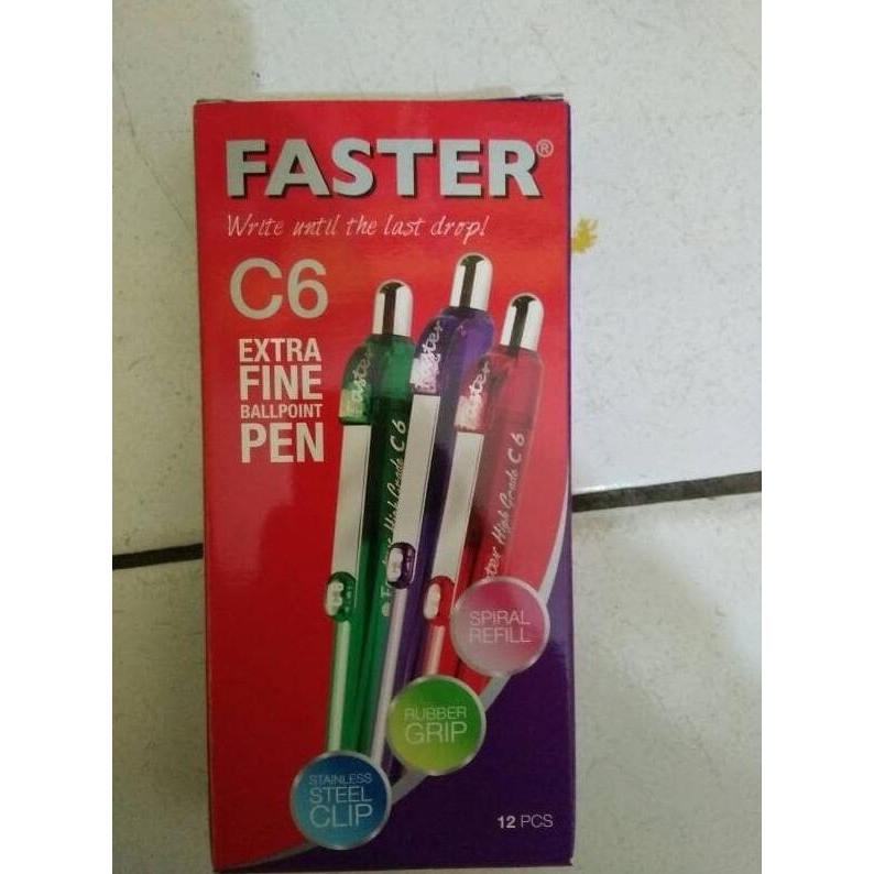 

Produk Baru!! Pulpen faster C6 /pack