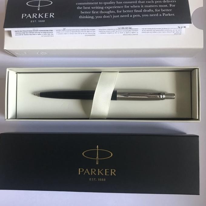 

Pulpen Parker Jotter Spc Ballpoint Black Crome Trim Stok Terbatas
