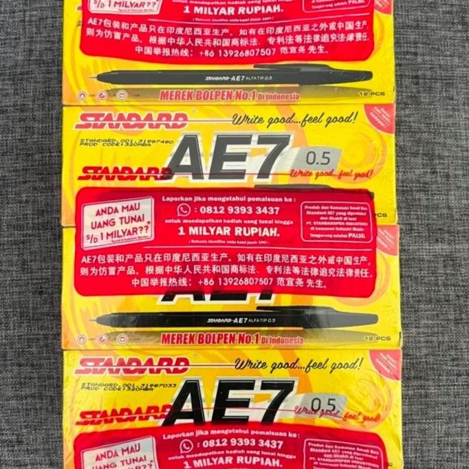 

Produk Baru!! PULPEN STANDARD AE7 1 GROSS 12 LUSIN HARGA !!!