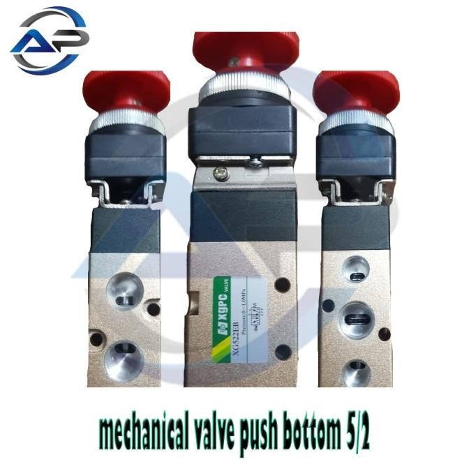 Mechanical Valve Push Bottom 5/2 Valve