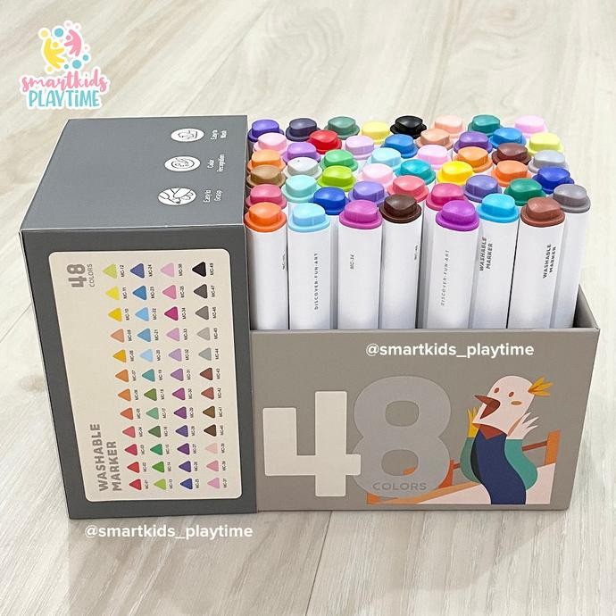 

Mideer Washable Marker (isi 48)