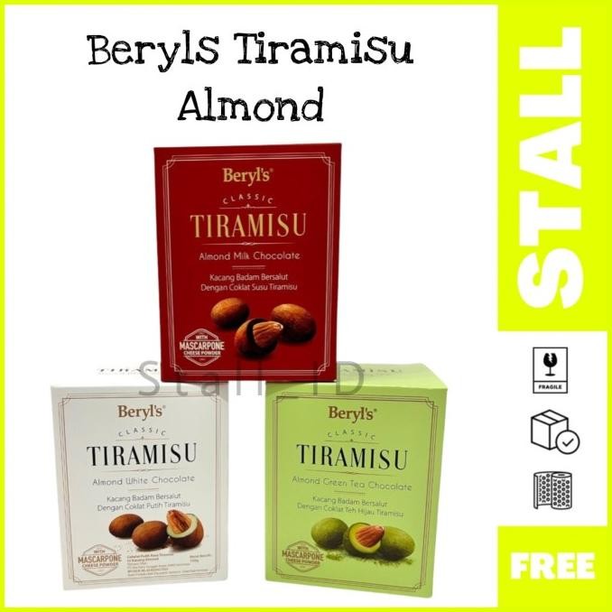 

coklat beryls tiramisu almond chocolate 100 gram termurah