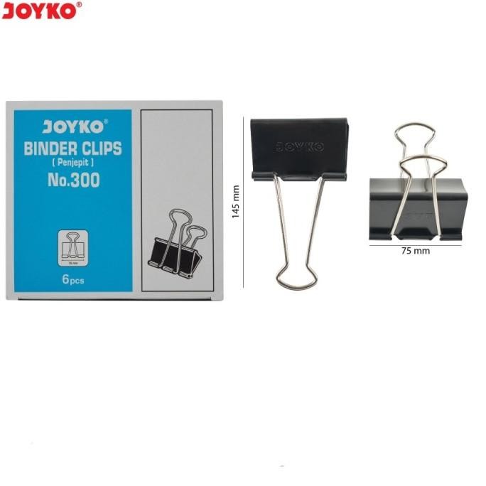 

sale! binder clip 300 joyko 75mm besar / klip penjepit kertas besar no.300 termurahhh!!