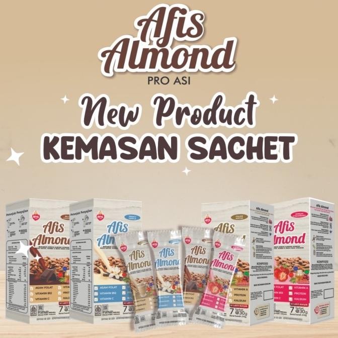 

afis almond sachet 210g 7 sachet/@30g susu asi booster pelancar asi termurah