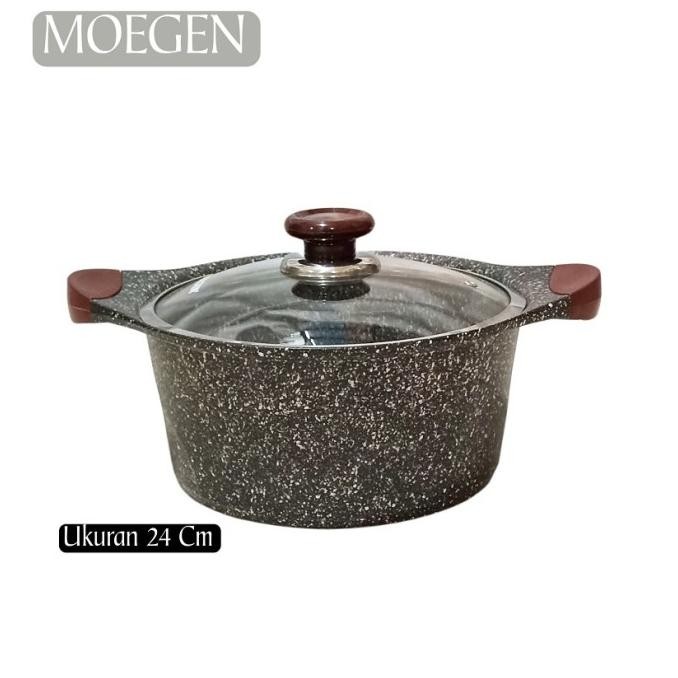 Siap Kirim Soup Pot Panci Moegen Anti Lengket Granit Germany Casserole 24Cm