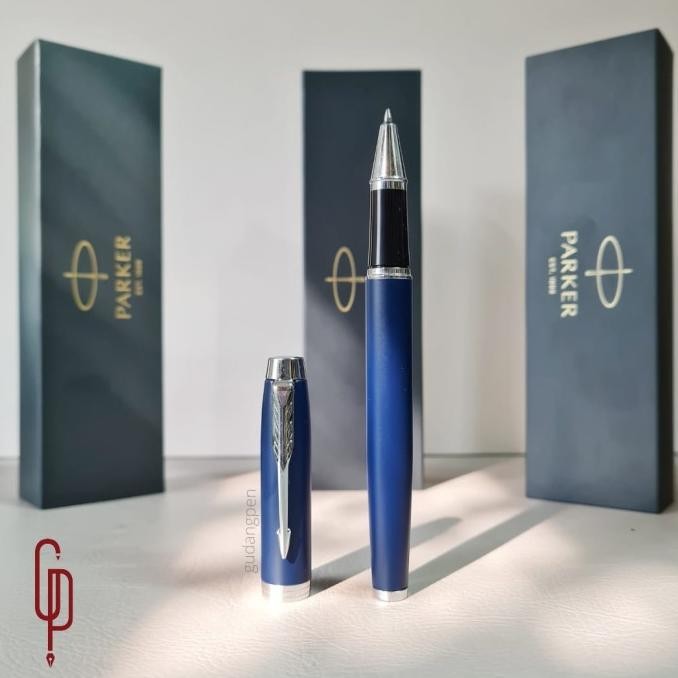 

Pulpen Parker Im Matte Blue Chrome Trim Ct Roller Ball Rb Original Stok Terbatas