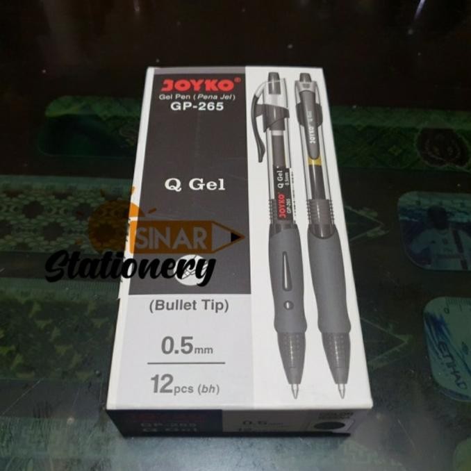 

Produk Baru!! Pulpen gp 265 q3 joyko 0.5 hitam 1pak isi 12pc