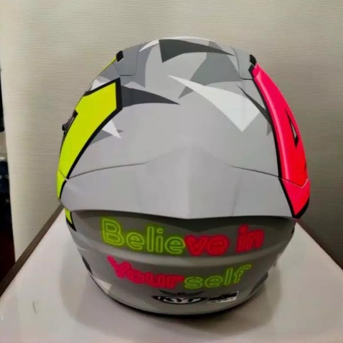 KYT HELM NFJ ESPARGARO 2018 GUNMETAL YELLOW MATT REPLIKA Terlaris
