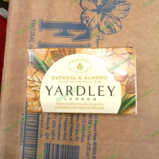 

yardley london oatmeal & almond soap/bar soap/sabun 120 gr termurah