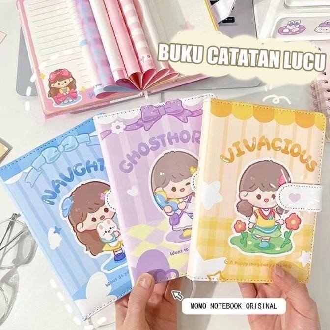 sale buku binder folder buku jurnal buku cute diary note book karakter lucu