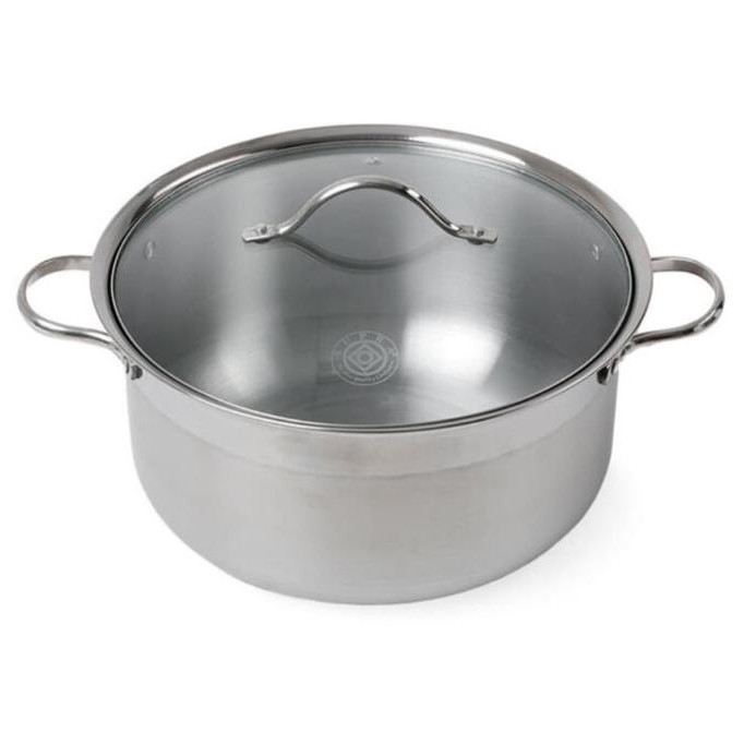 Siap Kirim PANCI SOUP POT 13 LITER DUTCH OVEN 13 QT STAINLESS SUPRA 32 CM