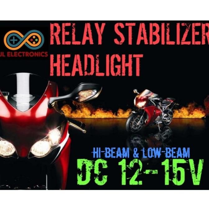 Promo RELAY AC To DC CONVERTER STABILIZER LAMPU UTAMA MOTOR HIGH LOW BEAM COD