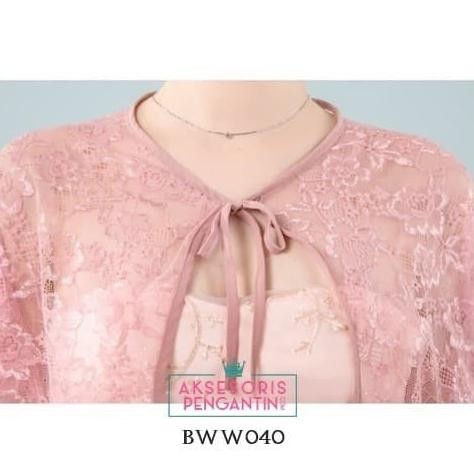 Outwear Bolero Cardigan Pesta Wedding Brokat Pengantin Salem Bww040 [Terlaris] [Terbaru]