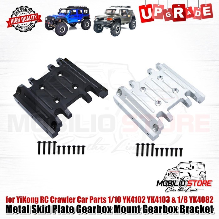 Murah Upgrade Metal Skid Plate Gearbox Mount for YiKong YK4102 YK4103 YK4082 Non COD