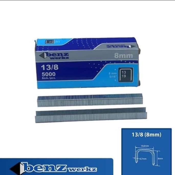 

Isi Staples Tembak ukuran 13/8 Isi Stapler Gun Tacker High Quality