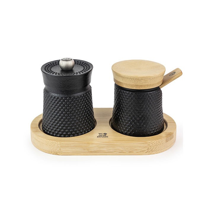 Peugeot BALI Fonte Cast Iron Pepper Mill& Salt cellar set tempat bumbu