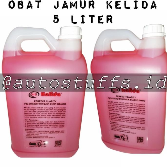 Obat Jamur Kaca Mobil Kelida/ Super Pembersih Kaca/Pembersih Kaca 5L