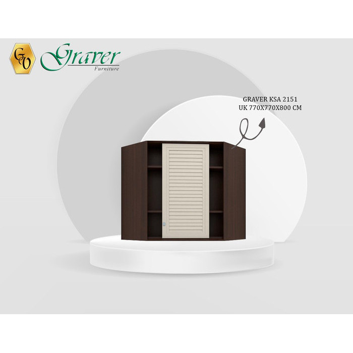 KITCHEN SET (ATAS / BAWAH ) 2 PINTU GRAVER - VIRAL SERIES