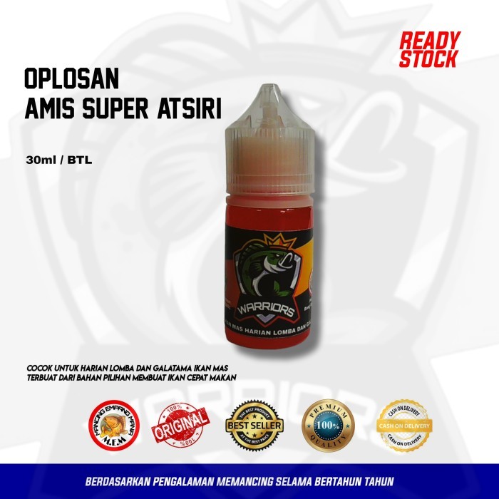 TERBARU ESSEN OPLOSAN IKAN MAS SUPER ATSIRI AMIS 30ml WARRIORS ESSENCE