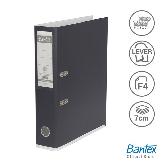 

PROMO! Bantex Ordner Two Tone 7cm Folio Anthracite Grey-White #1465V2507+P