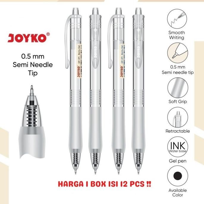 

Produk Baru!! Gel Pen Pulpen Pena Joyko GP-371 Bontu Gel 0.5 mm