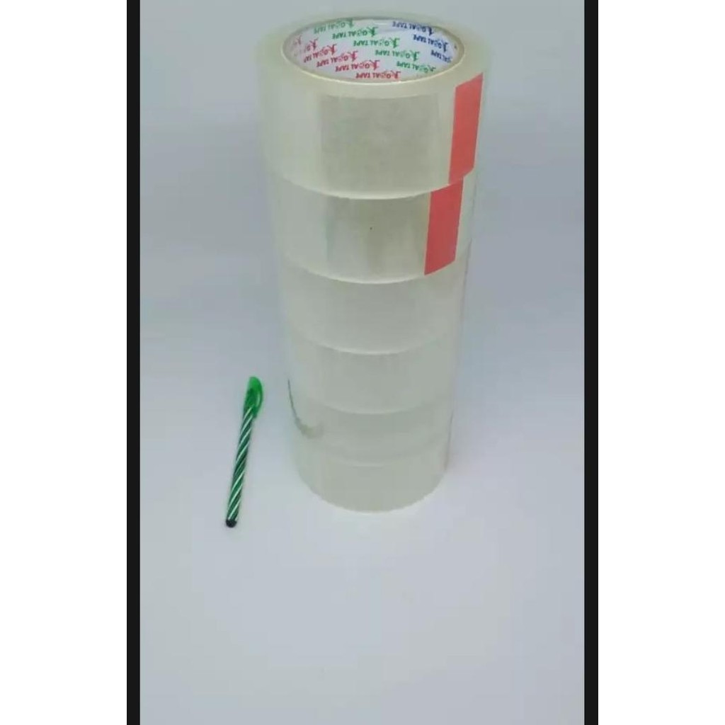 

Produk Baru!! 6 roll Lakban goal tape bonus 1 biji pulpen 45mm 2 inch 100 yard